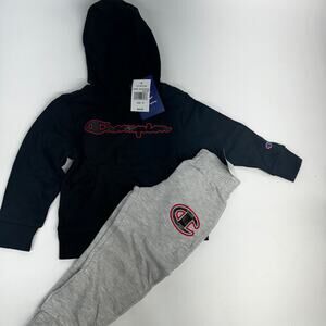 Champion Boys Hoodie and Jogger Set Kids, 2-Piece Athletic Sweatsuit Size 4T New